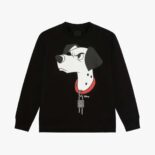 Givenchy Men Slim Fit 101 Dalmatians Sweatshirt in Embroidered Felpa