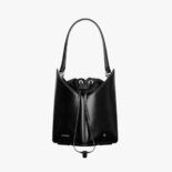 Givenchy Women Mini Cut Out Bucket Bag in Box Leather-Black