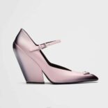 Prada Women Brushed Leather Pumps in 95 mm Leather-Covered Heel-Pink