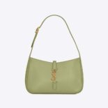 Saint Laurent YSL Women Le 5 A 7 Hobo Bag in Smooth Leather-Lime
