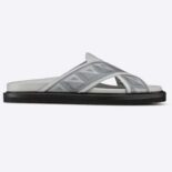 Dior Unisex CD Shoes Aqua Sandal Dior Gray CD Diamond Canvas