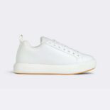 Bottega Veneta Unisex Pillow Sneaker Padded Leather Lace-up Sneakers-Beige