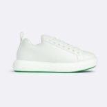 Bottega Veneta Unisex Pillow Sneaker Padded Leather Lace-up Sneakers-White