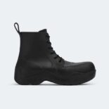 Bottega Veneta Unisex Puddle Lace-Up Ankle Boot-Black