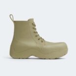 Bottega Veneta Unisex Puddle Lace-Up Ankle Boot-Green