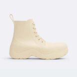 Bottega Veneta Unisex Puddle Lace-Up Ankle Boot-White