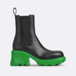 Bottega Veneta Women Flash Ankle Chelsea Boot Shearling-Green