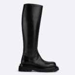 Bottega Veneta Women Lug Boot in Calfskin Leather-Black