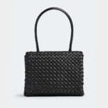 Bottega Veneta Women Patti Top Handle Bag in Lambskin-Black