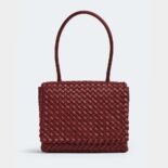 Bottega Veneta Women Patti Top Handle Bag in Lambskin-Maroon