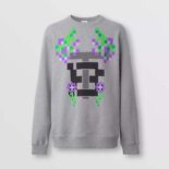 Burberry Men Monogram Motif Print Cotton Sweatshirt