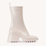 Chloe Women Betty Rain Boot in 50 mm Heel Height-Beige