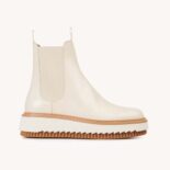 Chloe Women Kurtys Flat Chelsea Boot -Beige