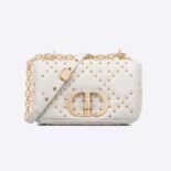 Dior Women Small Dior Caro Bag Latte Lucky Star Cannage Lambskin