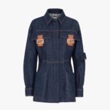 Fendi Women Blue Denim Jacket