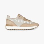 Givenchy Men GIV Runner Sneakers in Suede, Leather and Nylon-Beige