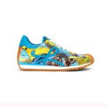 Loewe Men Flow Runner in Printed Canvas