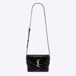 Saint Laurent YSL Women June Box Bag in Quilted Patent Leather