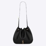 Saint Laurent YSL Women Paris Vii Large Flat Hobo Bag in Crocodile-Embossed Leather