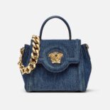 Versace Women La Medusa Small Handbag-Navy