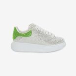 Alexander Mcqueen Women Oversized Sneaker in White/acid Green
