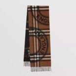 Burberry Women Montage Print Cashmere Scarf-Brown