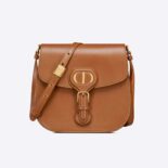 Dior Women Bobby Frame Bag Cognac-Colored Box Calfskin