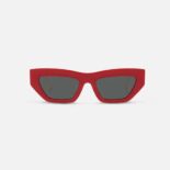 Versace Women 90s Vintage Logo Cat-Eye Sunglasses-Red