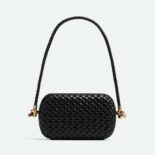 Bottega Veneta Women Knot Minaudiere On Strap-Black