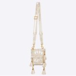 Dior Women Small D-Bubble Bucket Bag Rêve d'Infini Embroidery with Gold-Tone Metallic Thread