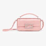 Fendi Women Baguette Phone Pouch Pink Silk Pouch