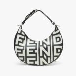 Fendi Women Fendigraphy Small Two-Tone Printed Leather Fendi Roma Capsule Bag