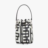 Fendi Women Mon Tresor Two-Tone Printed Leather Fendi Roma Capsule Mini-Bag