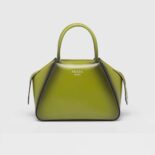 Prada Women Small Brushed Leather Prada Supernova Handbag-Green