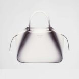 Prada Women Small Brushed Leather Prada Supernova Handbag-White