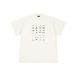 Balenciaga Women Archives Logos T-shirt Oversized in Light Beige