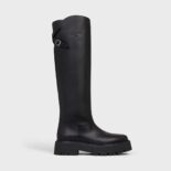 Celine Women Bulky Buckled High Boot in Calfskin