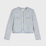 Celine Women Cardigan Jacket in Wool Natté