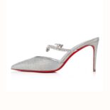 Christian Louboutin Women Planet Queen 100 mm Heel Height-Silver