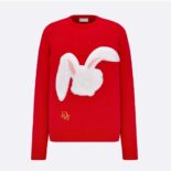 Dior Men Dior by Erl Sweater Red Cotton-Blend Jersey