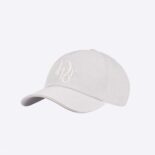 Dior Men by Erl Baseball Cap Gray Cotton Canvas