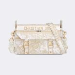 Dior Women Small Diorcamp Bag Dior Jardin d'Hiver Embroidery with Gold-Tone Metallic Thread