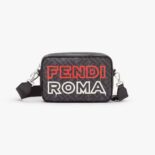 Fendi Men Camera Case Lunar New Year Capsule Gray Fabric Bag