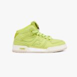 Fendi Unisex Match Acid Green Nylon High-Tops