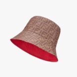 Fendi Women Brown Fabric Hat