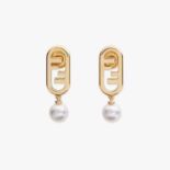 Fendi Women O’Lock Earrings Gold-Colored Earrings