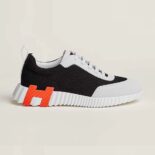 Hermes Women Bouncing Sneaker in Air Mesh and Suede Goatskin