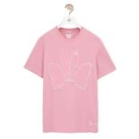 Loewe Men Bunny T-shirt in Cotton-Pink