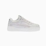 Miu Miu Women Bleached Leather Sneakers-White