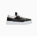 Miu Miu Women Leather Sneakers-Black